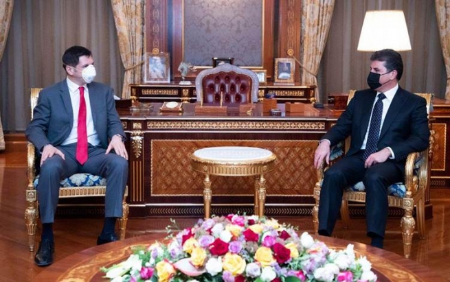 نێچیرڤان بارزانی و شاندێکی ئەمریکی هەڕەشەی سەر دیپلۆماتکارانیان لە عێراق تاوتوێکرد